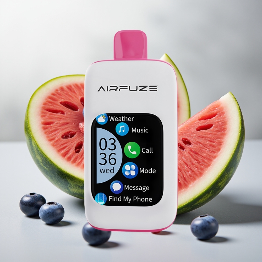 AirFuze Smart 30000 Puff Eldobható Pod Kékáfonya Görögdinnye Íz 2.01" TFT Érintőképernyő 900mAh