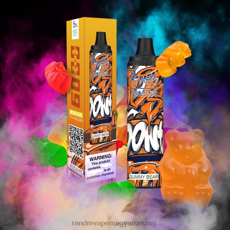 RandM Tornado 6000 légáramlás szabályozó vape pod készülék 1db Gumimaci 8426F281 RandM Vape Magyarország