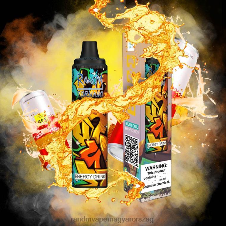 RandM Tornado 6000 légáramlás szabályozó vape pod készülék 1db energia ital 8426F283 RandM Tornado Budapest