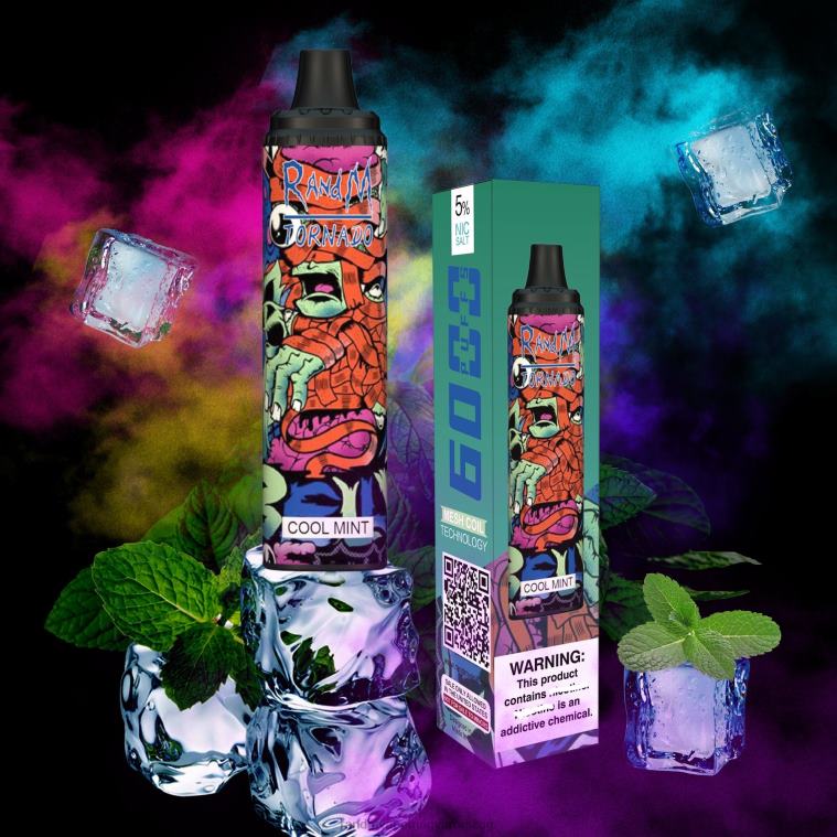 RandM Tornado 6000 légáramlás szabályozó vape pod készülék 1db hűvös menta 8426F282 RandM Tornado Hungary