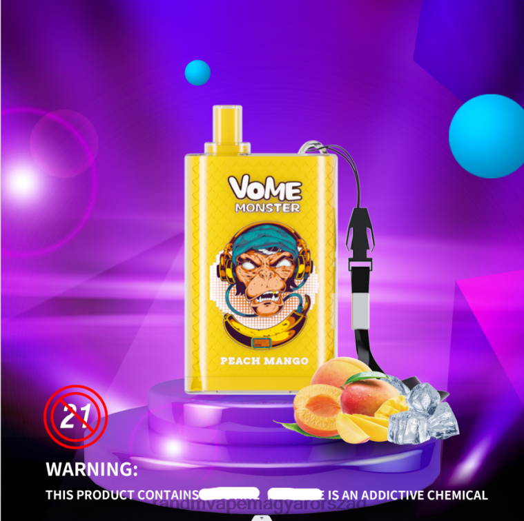 RandM Vome Monster 10000 légáramlás szabályozó vape pod készülék 1db buja jég 8426F277 RandM Disposable Vape