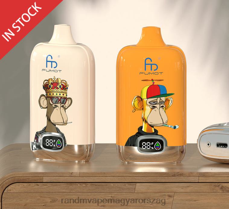 Fumot Original RandM Digital Box 12000 akkumulátoros és folyadék kijelzős vape készülék rózsaszín limonádé 8426F11 RandM Vape Magyarország