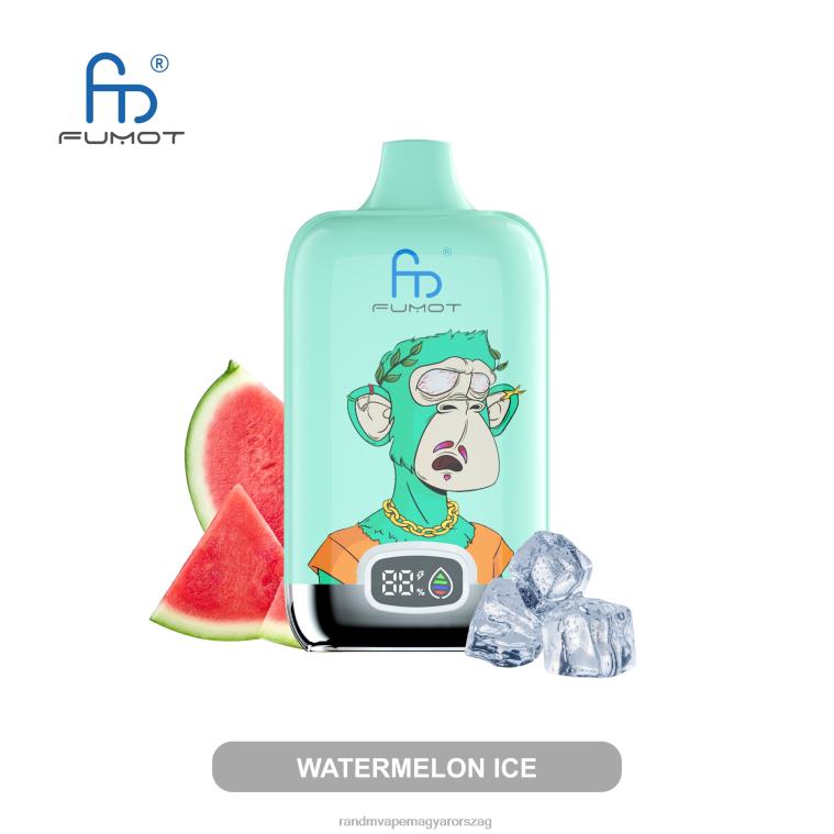 Fumot Original RandM Digital Box 12000 akkumulátoros és folyadék kijelzős vape készülék rózsaszín limonádé 8426F11 RandM Vape Magyarország