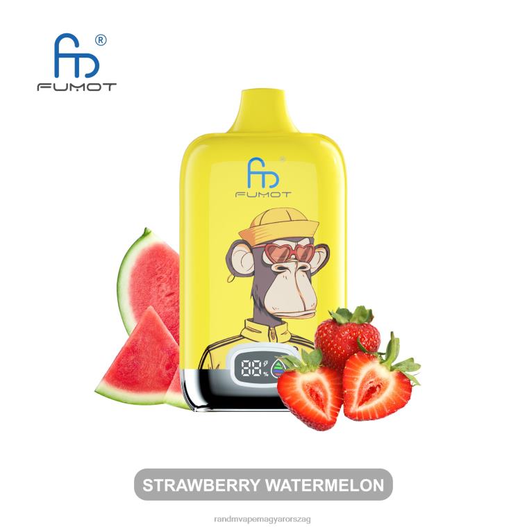 Fumot Original RandM Digital Box 12000 akkumulátoros és folyadék kijelzős vape készülék rózsaszín limonádé 8426F11 RandM Vape Magyarország