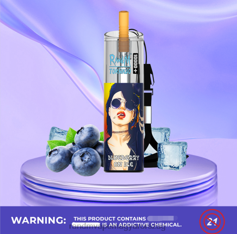 RandM Tornado 10000 plus légáramlás szabályozó vape készülék 1db hűvös menta 8426F72 RandM Tornado Hungary