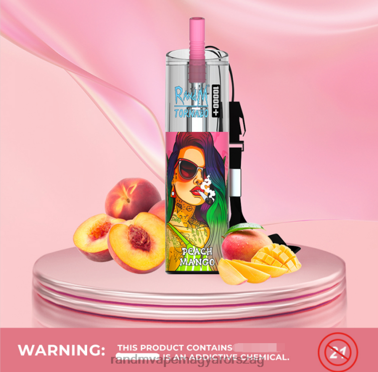 RandM Tornado 10000 plus légáramlás szabályozó vape készülék 1db hűvös menta 8426F72 RandM Tornado Hungary