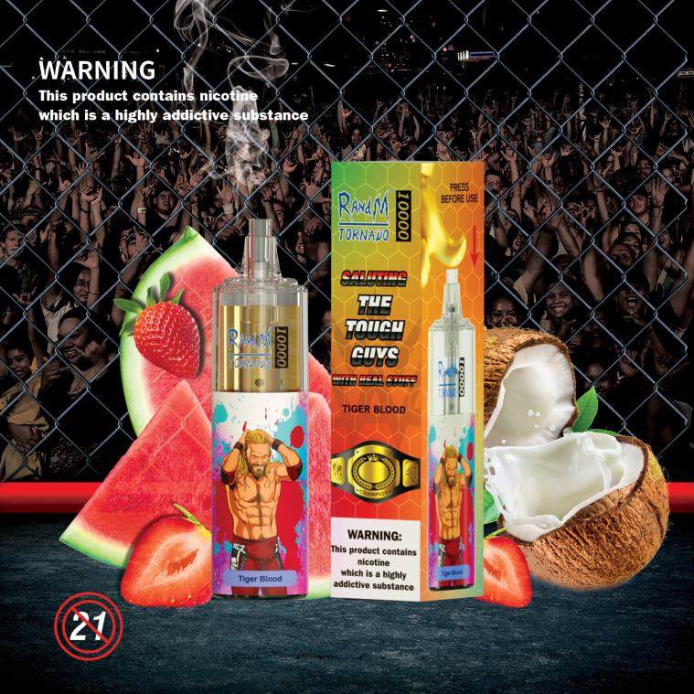 RandM Tornado 10000 légáramlás szabályozó vape készülék 1db áfonyás jég 8426F104 RandM Vapes