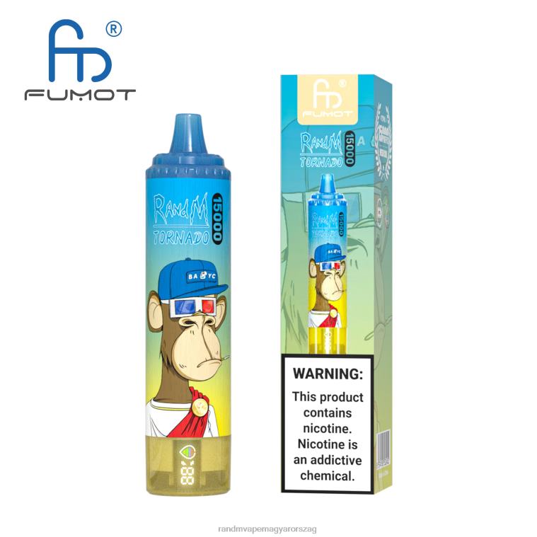 Fumot RandM Tornado 15000 vape készülék akkumulátorral és ejuice kijelzővel, 2-es verzió sárkány gyümölcs 8426F33 RandM Tornado Budapest