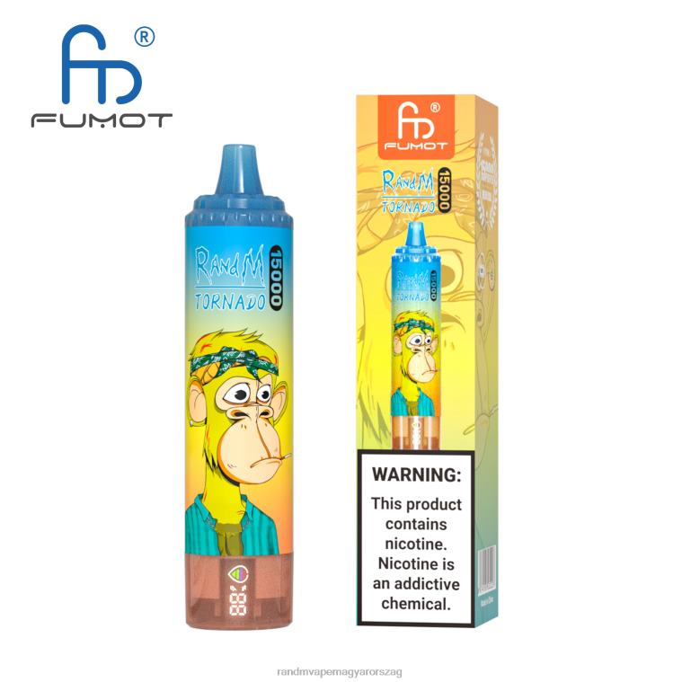 Fumot RandM Tornado 15000 vape készülék akkumulátorral és ejuice kijelzővel, 2-es verzió sárkány gyümölcs 8426F33 RandM Tornado Budapest