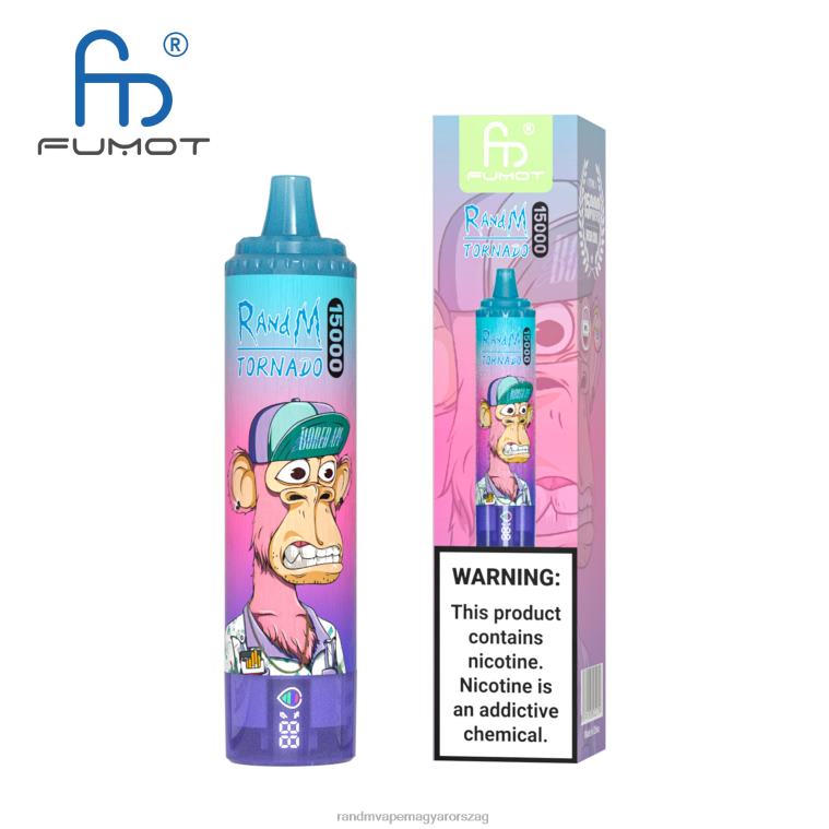Fumot RandM Tornado 15000 vape készülék akkumulátorral és ejuice kijelzővel, 2-es verzió sárkány gyümölcs 8426F33 RandM Tornado Budapest