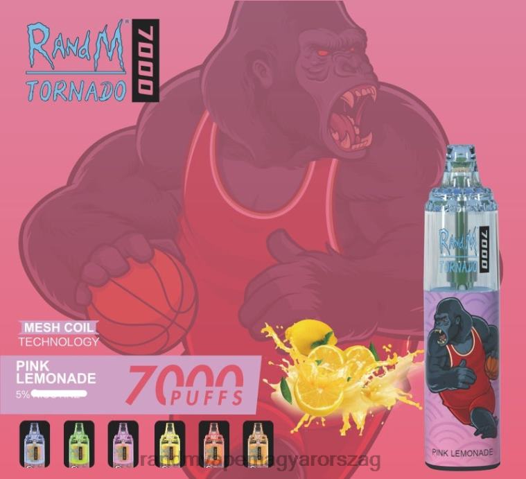 RandM Tornado 7000 légáramlás szabályozó vape készülék 1db áfonya jégen 8426F169 RandM Vape Price