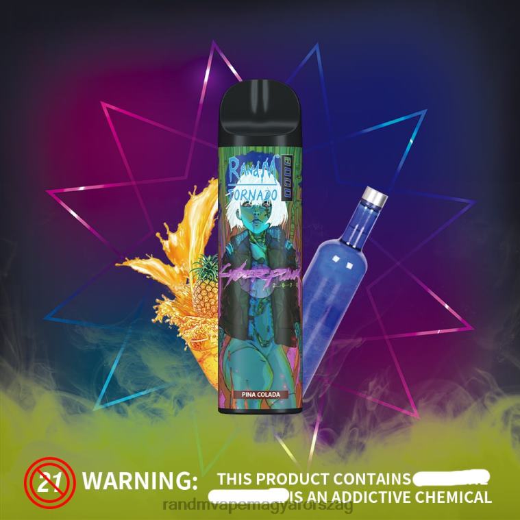 RandM Tornado 8000 légáramlás szabályozó vape készülék 1db pina colada 8426F252 RandM Tornado Hungary