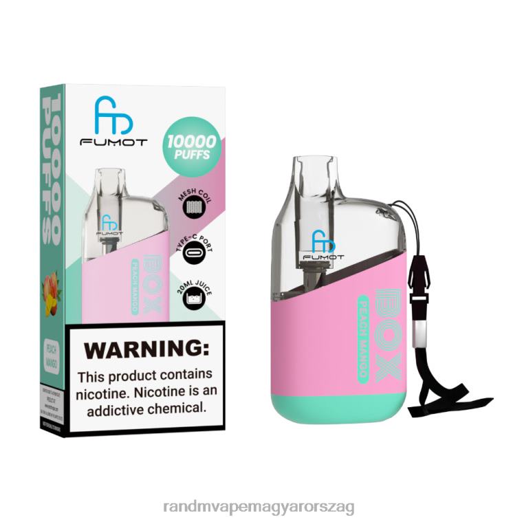 Fumot Original RandM Tornado Box 10000 légáramlás szabályozó vape készülék 1db őszibarack mangó 8426F90 RandM Tornado Rendelés